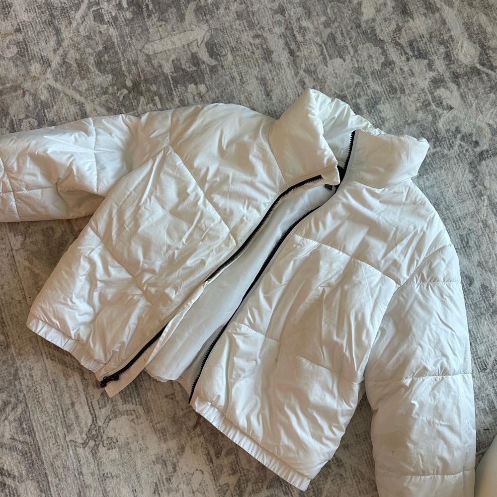 Wild Fable Ivory Puffer Jacket